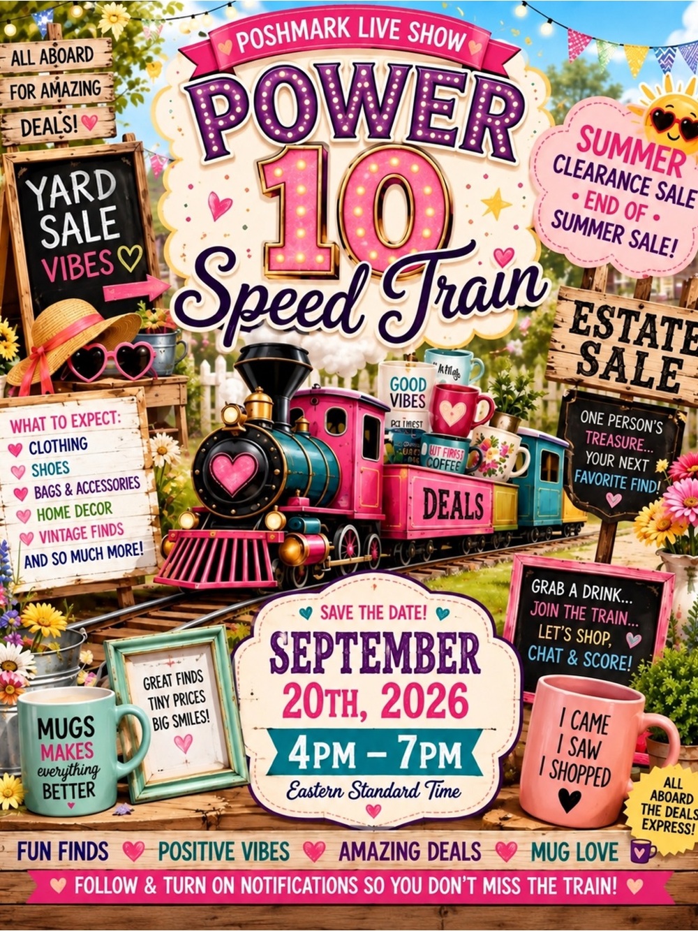 9/20-🚆6:45 PM-6:10PM 🔥🎱 Power 10 Speed Train